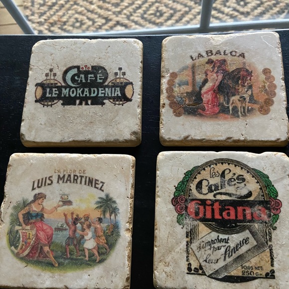 4 Marble coasters/wall art made in Cincinnati OH - Picture 2 of 5